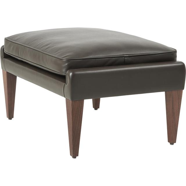 Gubi V11 Ottoman Amerikansk Valnød Coffee Læder  5715015801638
