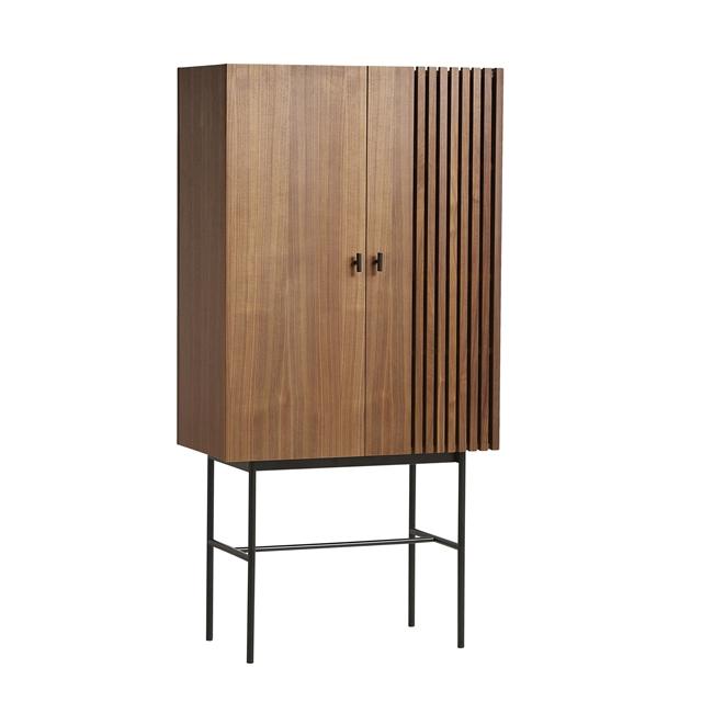Woud Array Skab Valnødfiner Sort  5712800022759