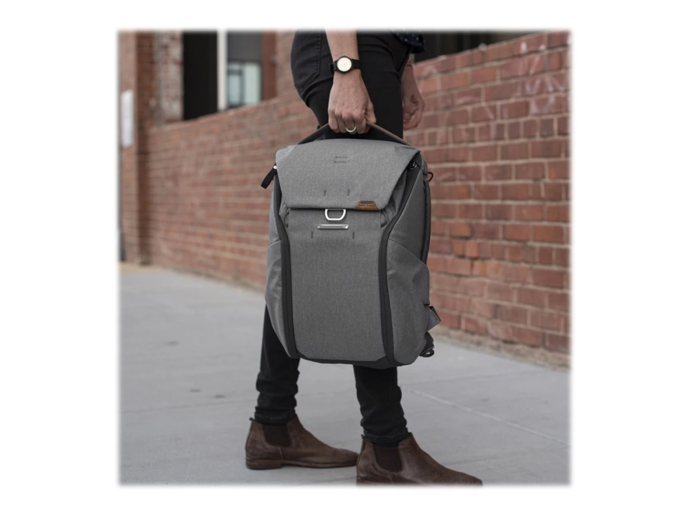 Peak Design Everyday Backpack Rygsæk Til Digitalt Fotokamera Med Objektiver Notebook 400d Nylonlærred Brunsort  818373021467