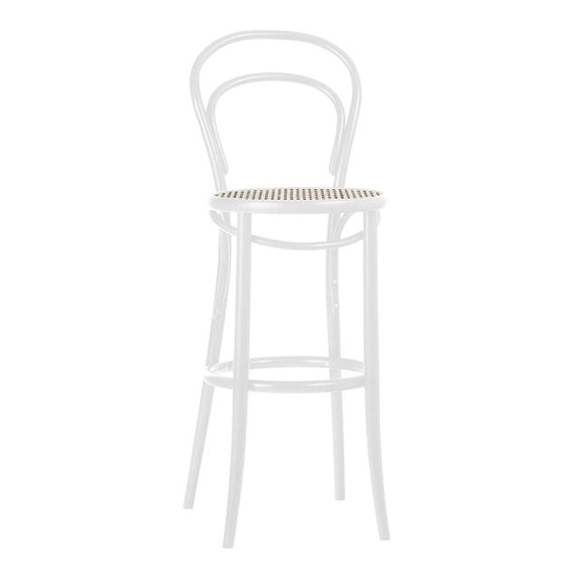Ton Barstol Rattan Hvid  8591919008154