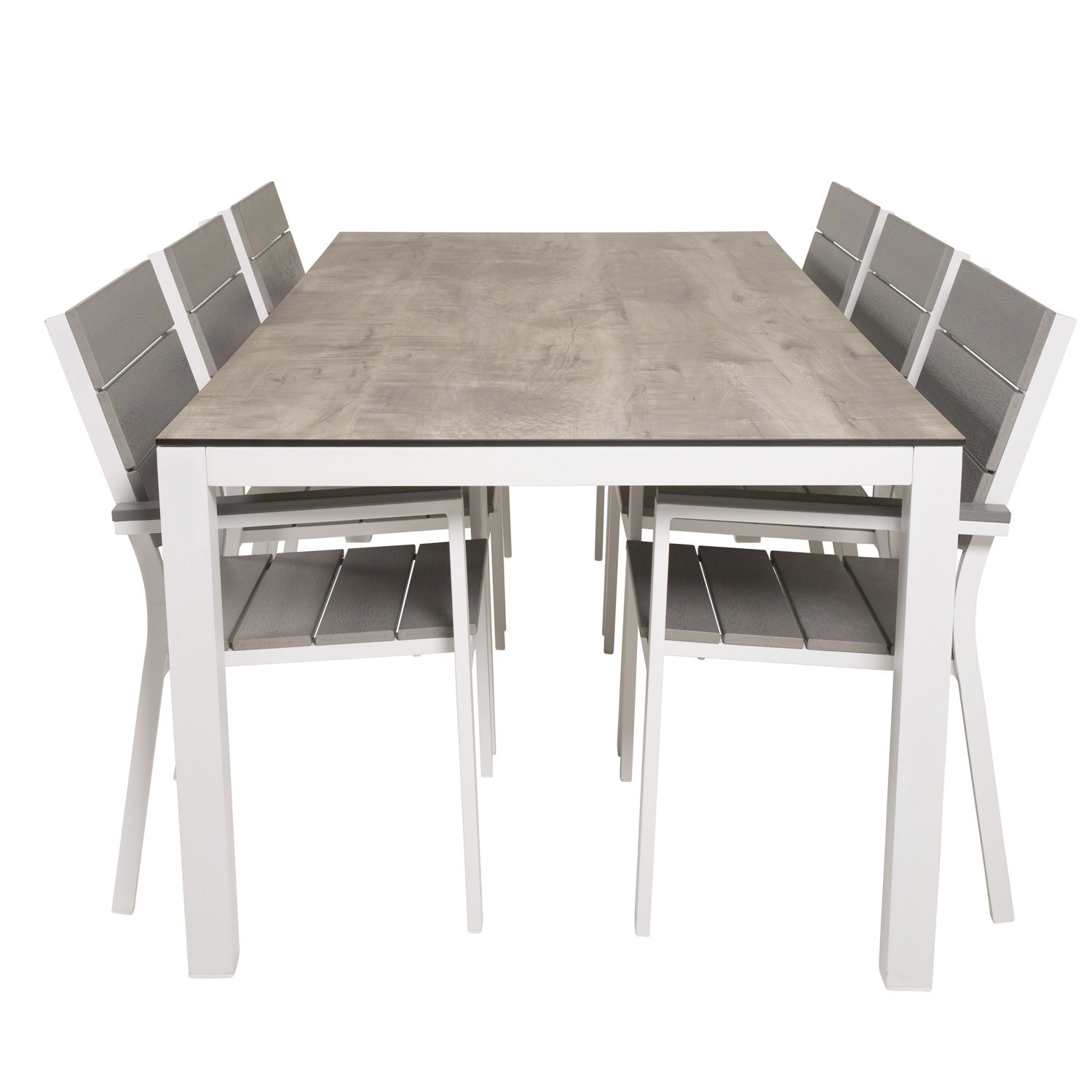 Venture Design Havesæt Llama Bord 205x100 Levels Stole Armlæn Laminat Alu Aintwood