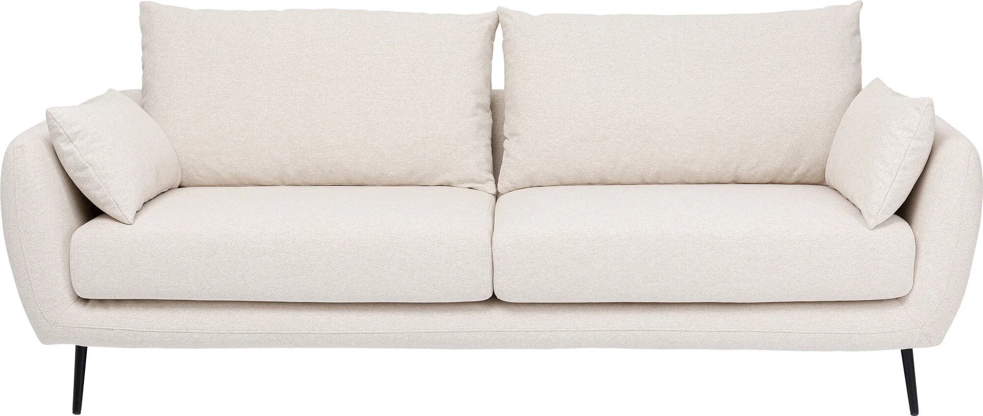 Kare Design Amalfi Cream Pers Sofa Creme Polyester Sort Stål  4025621861133
