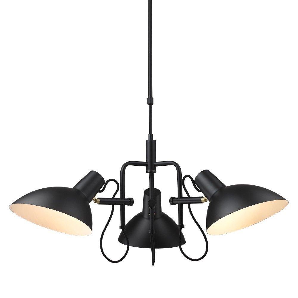 Halo Design Metropole Lysekrone 3xe27 Sort  5705639739257
