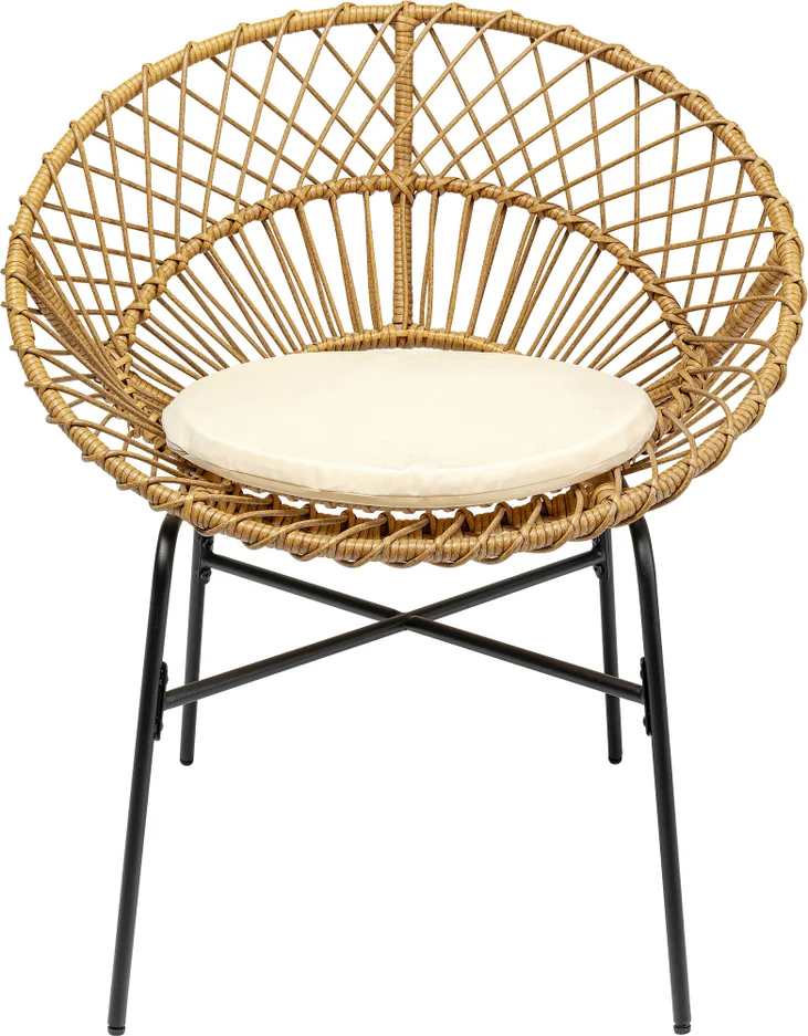 Kare Design Bali Havestol Stofhynde Polyethylen Stål  4025621861898