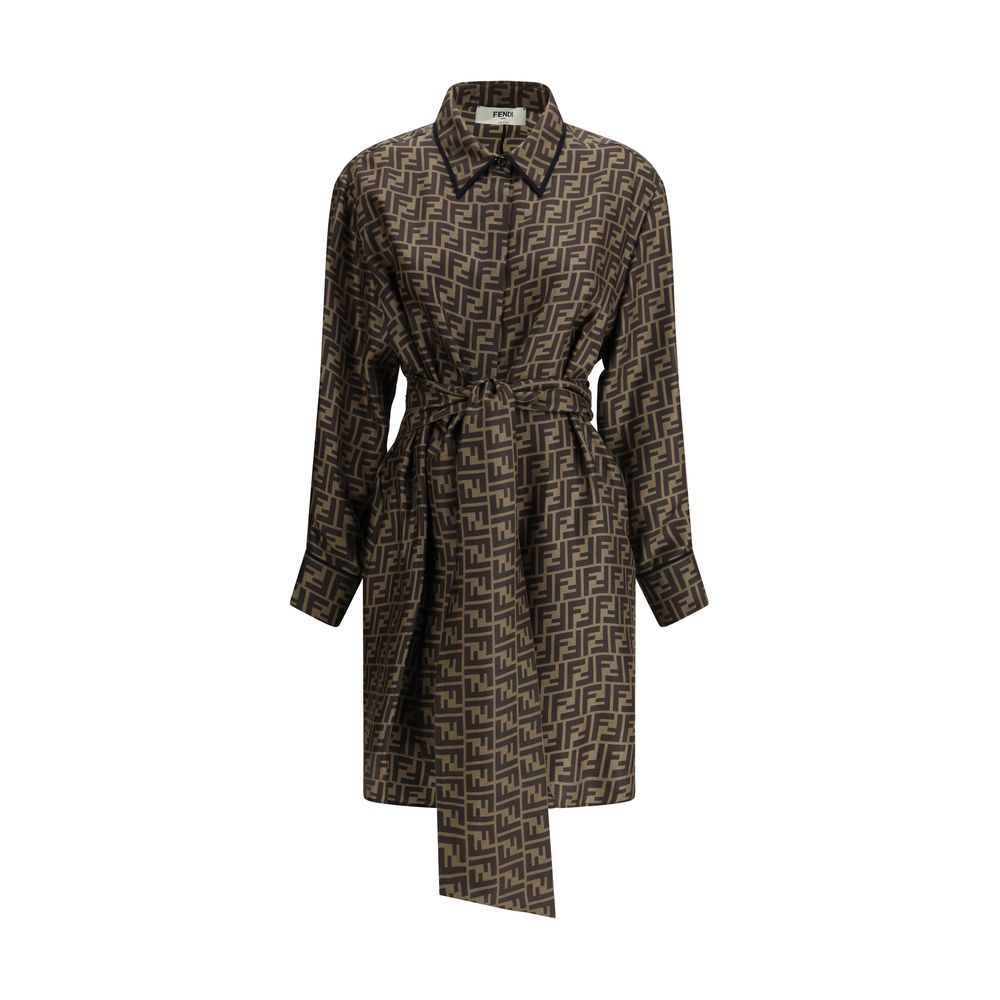 Fendi Pattern Shirt Dress  8058613822757