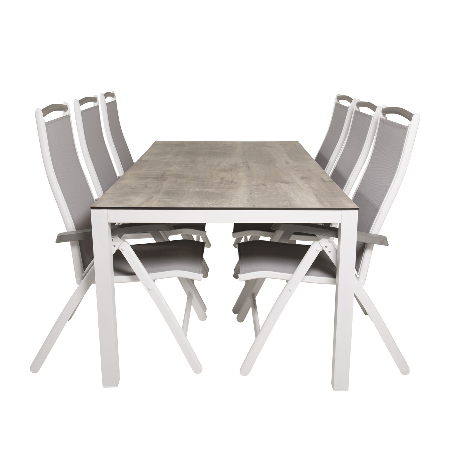 Venture Design Havesæt Llama Bord 205x100 Albany :pos Stole Laminat Alu Aintwood