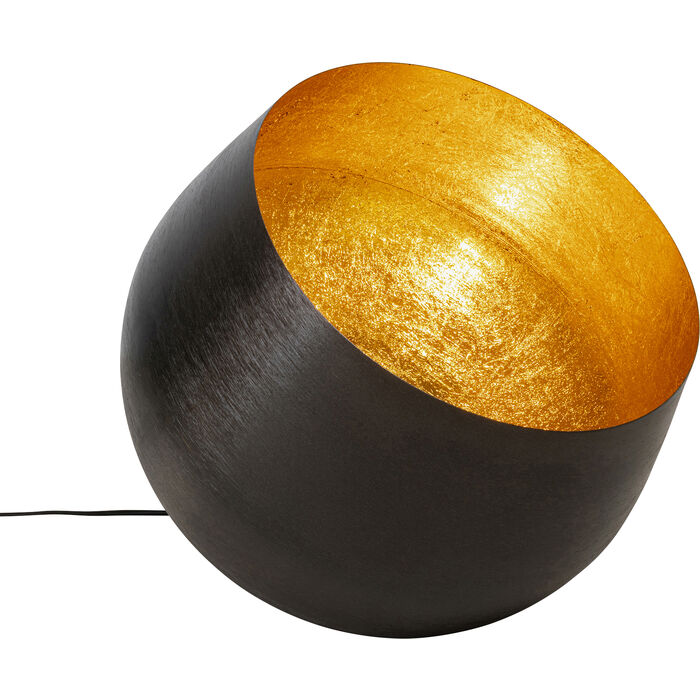 Kare Design Apollon Gulvlampe Rund Sort Stål ø50  4025621542810