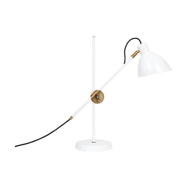 Konsthantverk  Bordlampe Messing  Hvid  7394072100144