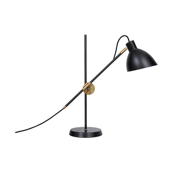Konsthantverk  Bordlampe Messing  Sort  7394072100182