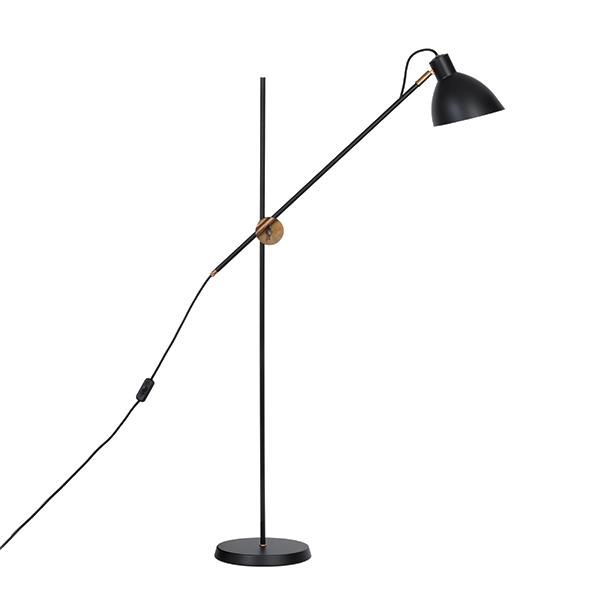 Konsthantverk  Gulvlampe Messing  Sort  7394072200189