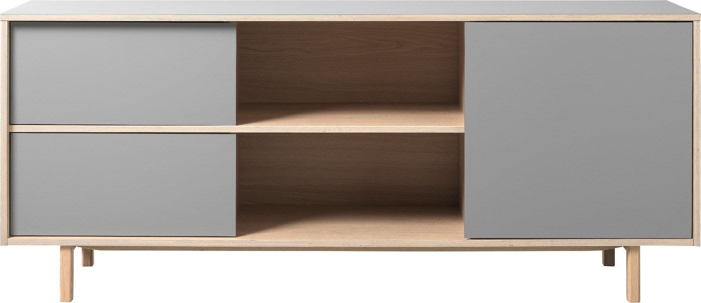 Bilbao Skænk Natur H75x45x180 Egetræ  5704745087634
