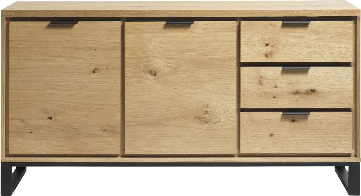 Livorno Skænk Natur Sort H83x160x45  5704745098449
