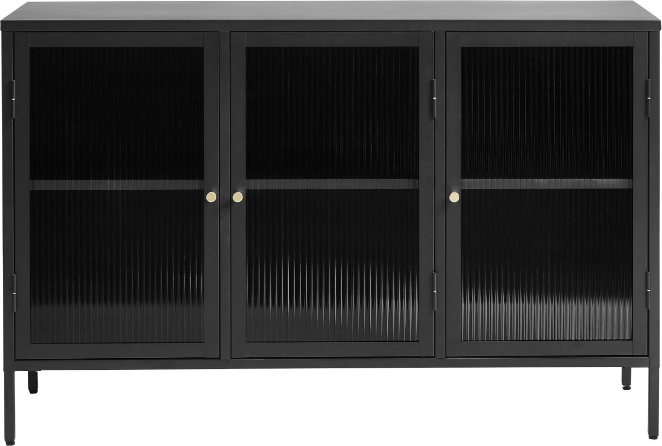 Bronco Skænk Sort H85x132x40 Glas  5704745111322
