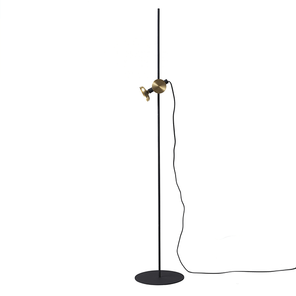 Pholc Blend Gulvlampe Sort Messing  7319683014154