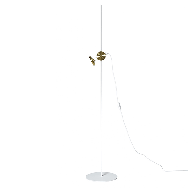 Pholc Blend Gulvlampe Hvid Messing  7319683014130
