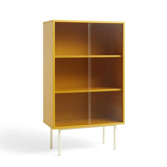Hay Colour Cabinet Skab Med Glasdøre Høj Gul  5710441303350
