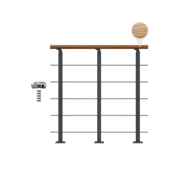 Dolle Design Gelænder Til Repos Antracitgelænder Til Repos Design Olie Start Antracit  5715082368850