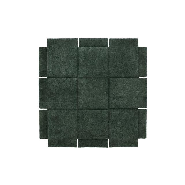 Design House Stockholm Basket Gulvtæppe 180x180 Grøn  7340043315949