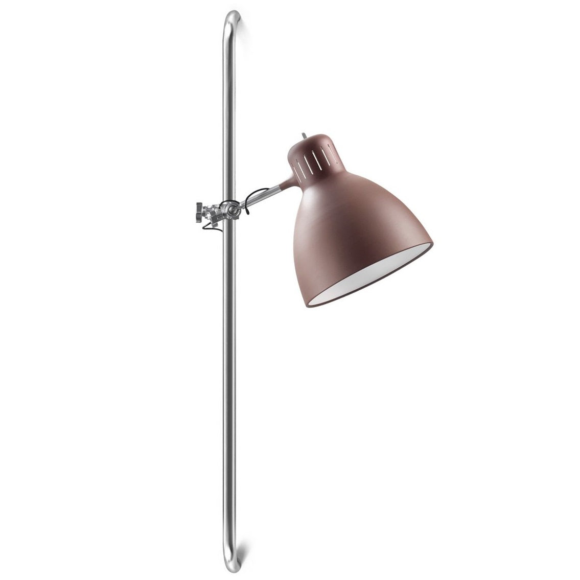 Grip Lampe Fra Leucos Rustbrun Lang Vægmodel