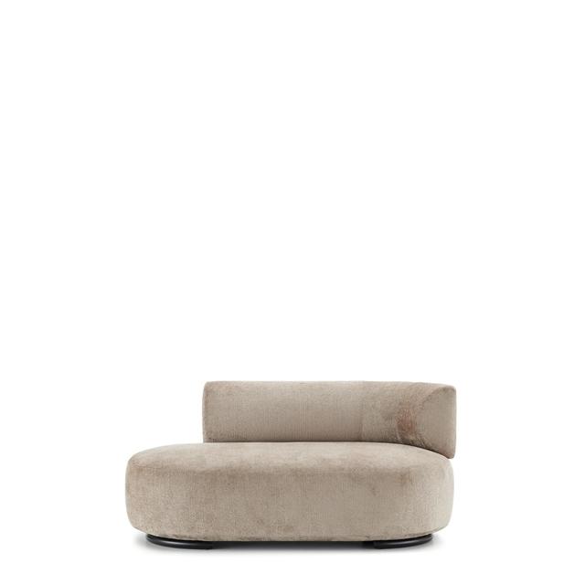 Kartell Wait Dormeuse Sofa Højre Beige  8058967331622