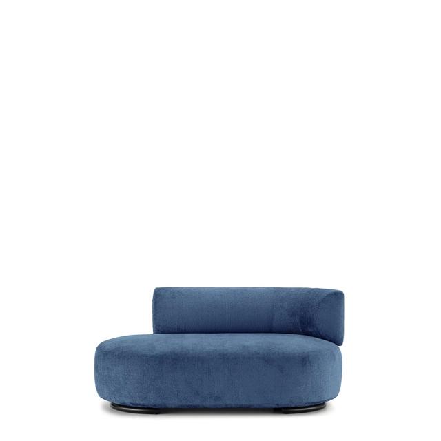 Kartell Wait Dormeuse Sofa Højre Blå  8058967331998