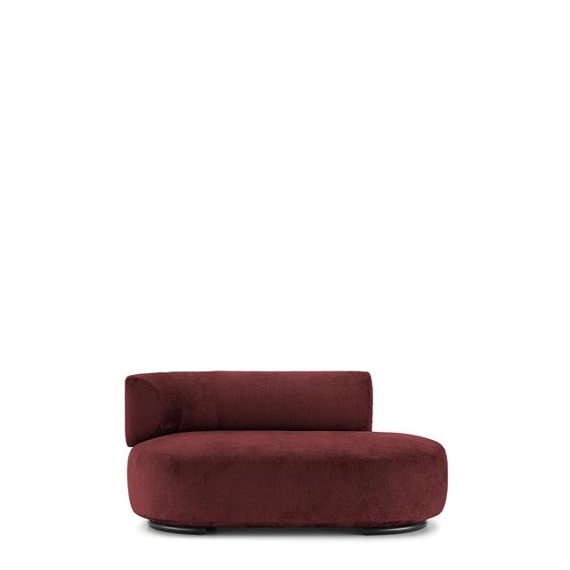 Kartell Wait Dormeuse Sofa Venstre Rød  8058967331837