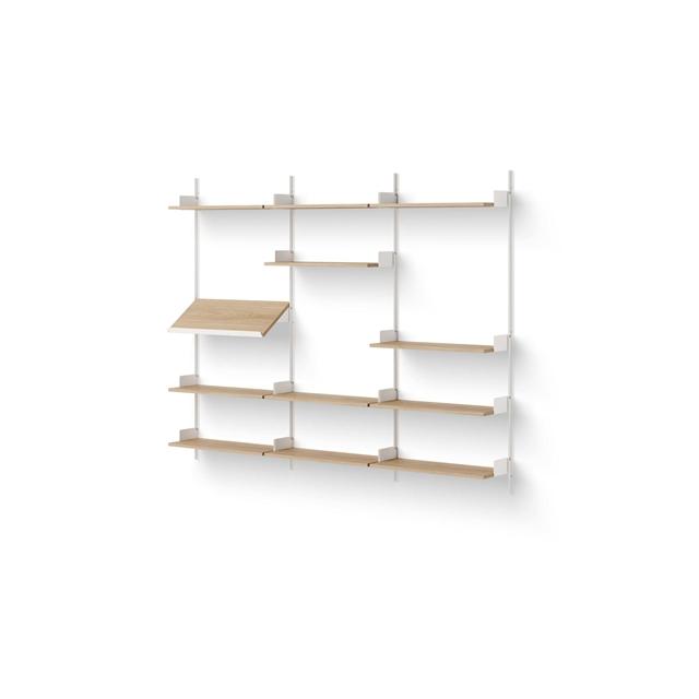 New Works Display Reol 1900 Egetræ Hvid  5712826419908