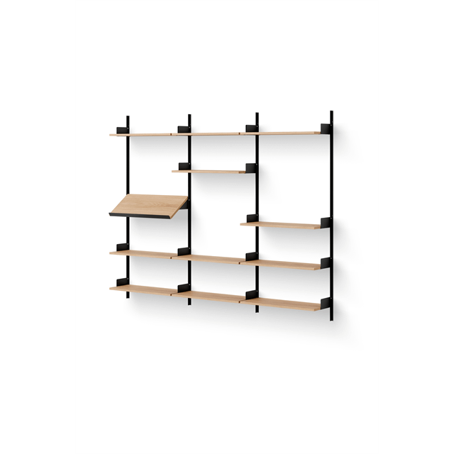 New Works Display Reol 1900 Egetræ Sort  5712826419762