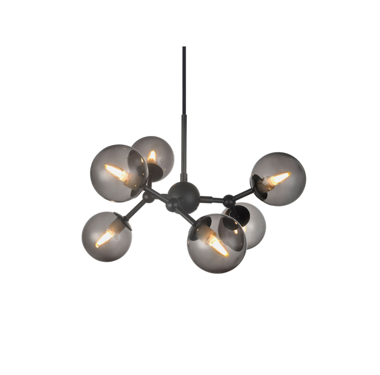 Atom Pendel Fra Halo Design  Sort Smoke