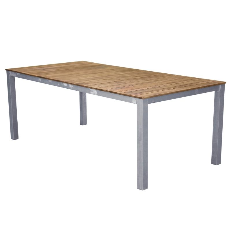 Havebord 200 100 Akacietræ Stål  7350107081222