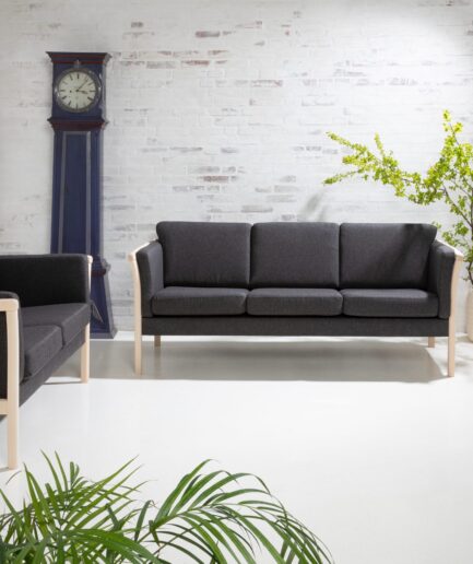 Denver  Tremmesæt Grå Stof