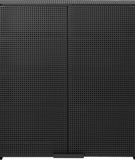 Vægskab Kristina Dam Grid Sort Pulverlakeret Stål Minimalistisk Design 60x60x15  5710688980130