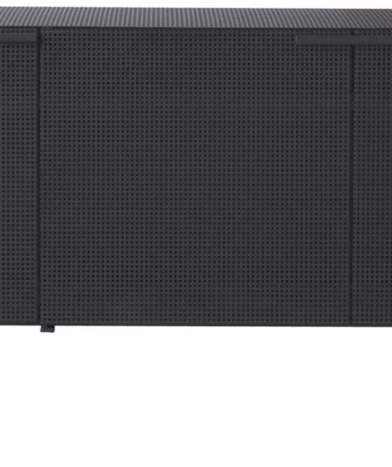 Skænk Kristina Dam Grid Sort Stål 160x36x72 Industrielt Design 5713590001856