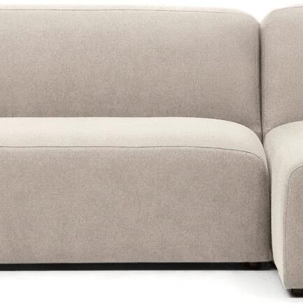 Chaiselong Sofa Kave Home Neom Modulært Design Pers Beige Strukturstof Nordisk Stil  8433840842172