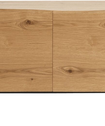 Skænk Sideboard Nordique Design Oliveto Massivt Egetræ Metal H73 B200 D47 Natur Sort 5704745072722