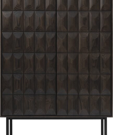 Barskab Nordique Design Latina Espressobrun Massiv Metalben H129b90d45  5704745096124