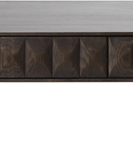 Sofabord Nordique Design Latina Kaffebord Espresso Med Sorte Metalben 117x71x41  5704745096162