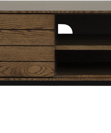 Bord  Bænk Nordique Design Modica Røget Sort Metal 120  5704745117102