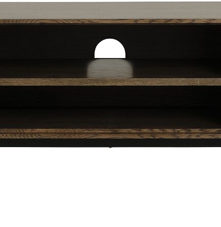 Bord Møbel Nordique Design Modica 180 Egetræ Sort Metal Minimalistisk Opbevaring  5704745117096