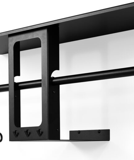 Knagerække Hattehylde Spinder Design Luno Sort Stål 5100  8712077116288