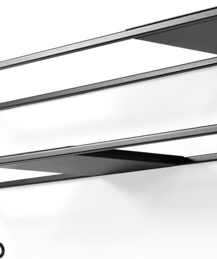 Knagerække  Væghylde Spinder Design Strato Sort Stål 118  8712077116530