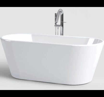Inbe Fritstående Badekar 165 Akryl Hvid