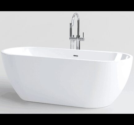 Inbe Fritstående Badekar 170 Akryl Hvid