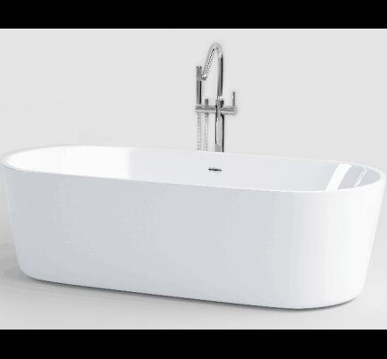 Inbe Fritstående Badekar 178 Akryl Hvid