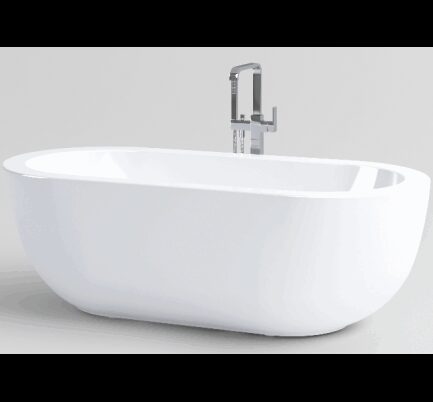 Inbe Fritstående Badekar 180 Akryl Hvid