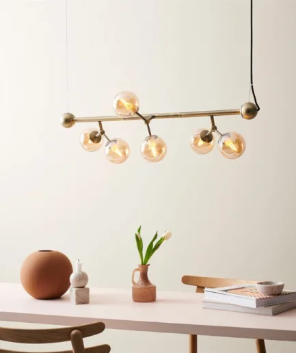 Halo Design Nordlys Langbordspendel Amber