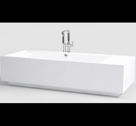 Wash Fritstående Badekar 220 Akryl Hvid